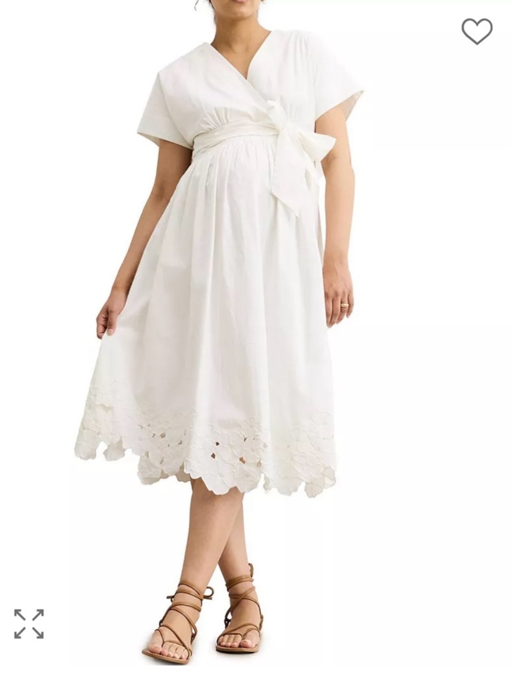 HATCH The Floral Embroidered Carolina Maternity Dress